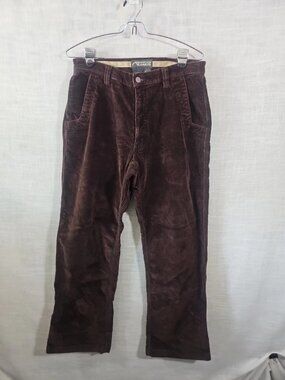 Men's Mountain Khakis Dark Brown Corduroy Pants-Size: 32x30